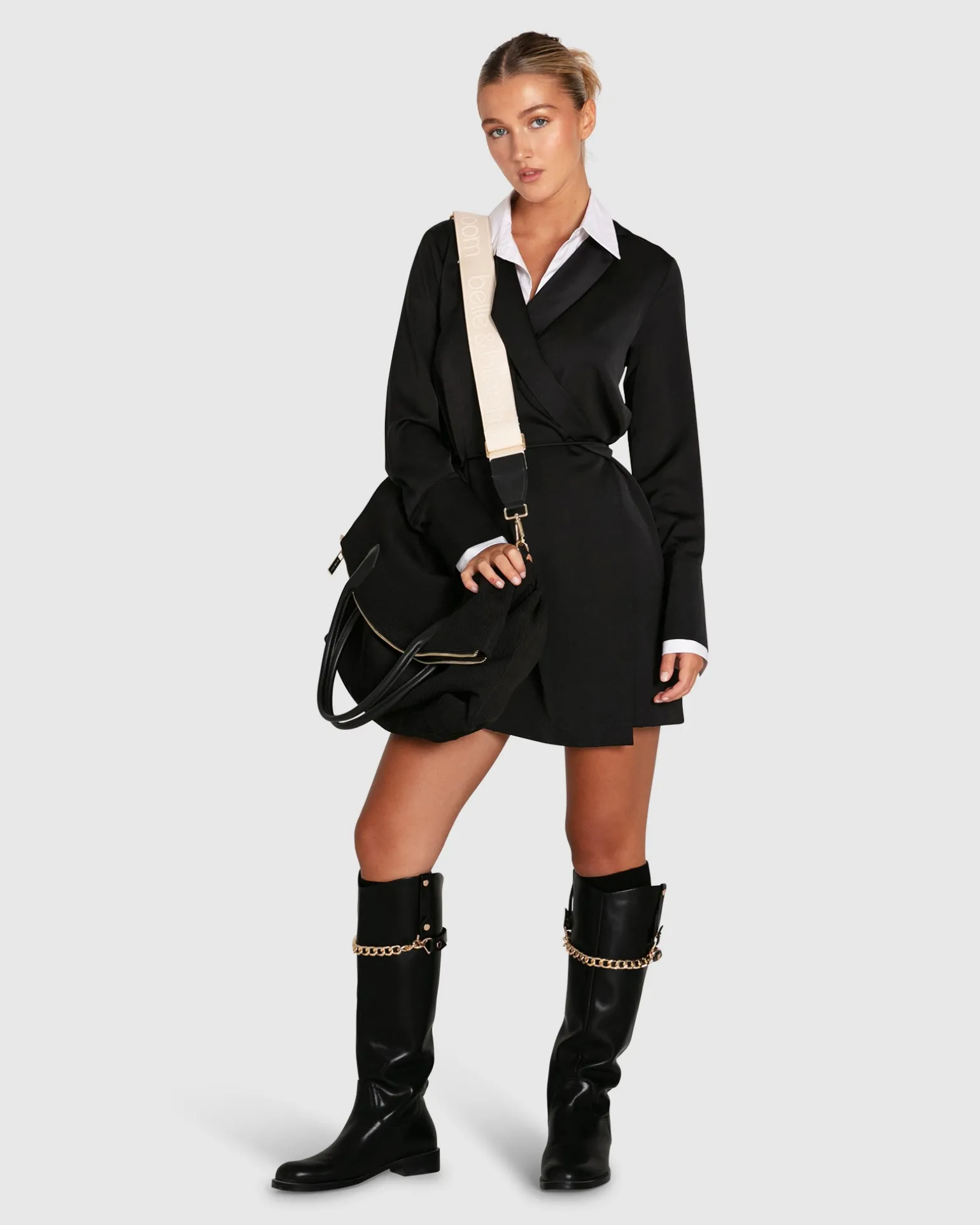 Belle & Bloom Mini Dresses | Mini Dresses>Make Me Feel Layered Shirt Dress -