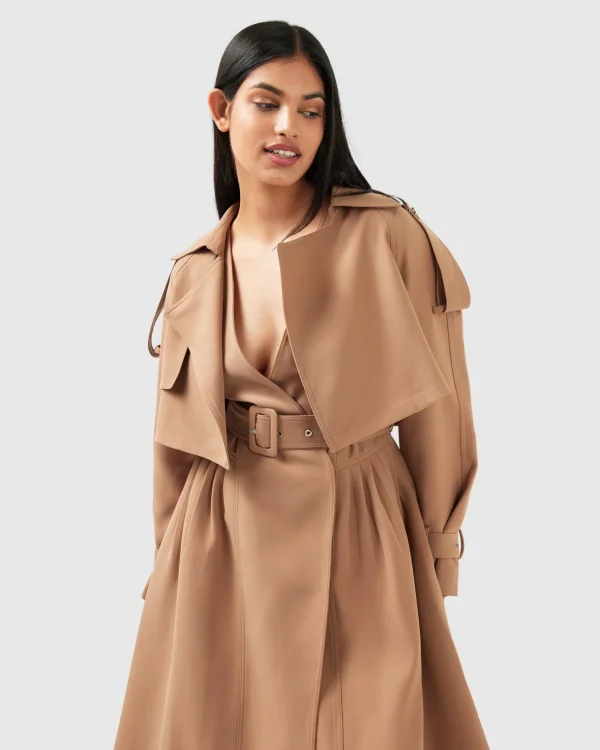 Belle & Bloom Trench Coats | Trench Coats>Manhattan Cropped Trench -