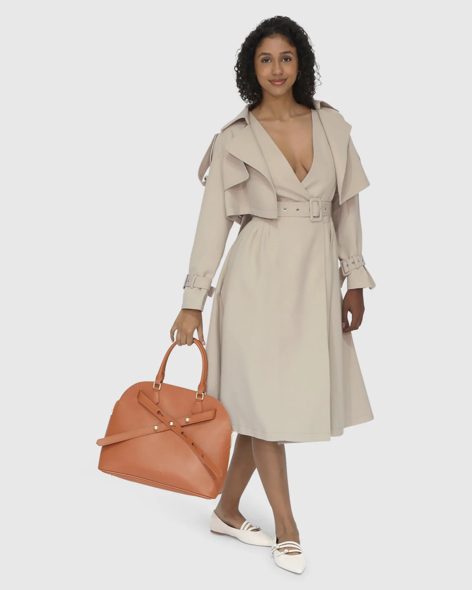 Belle & Bloom Trench Coats | Trench Coats>Manhattan Cropped Trench -