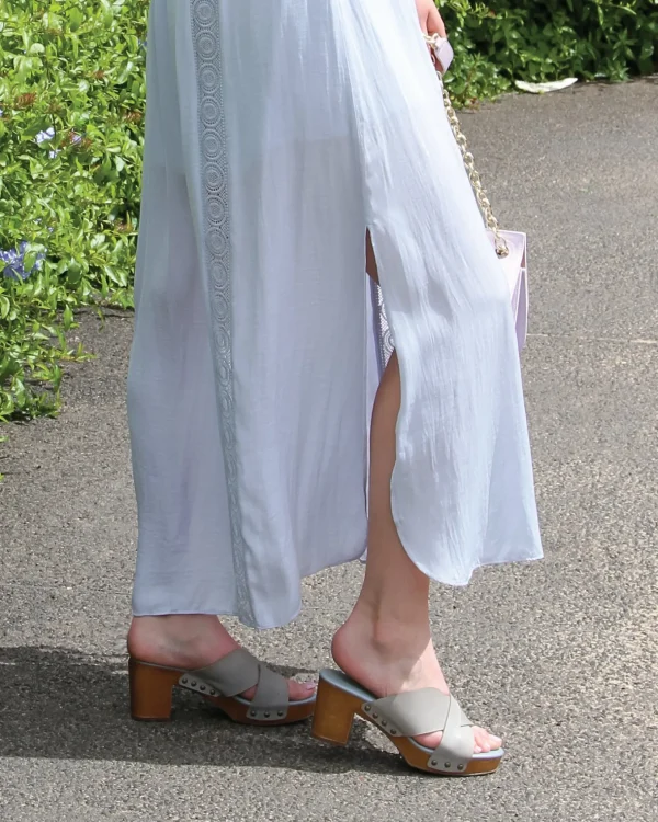 Belle & Bloom Heels>Midtown Clog Mule - Stonewash Blue