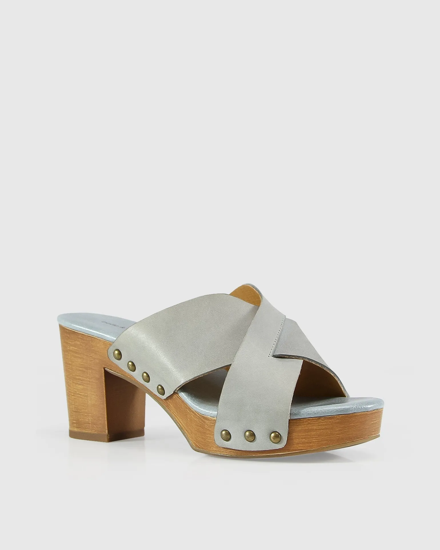 Belle & Bloom Heels>Midtown Clog Mule - Stonewash Blue