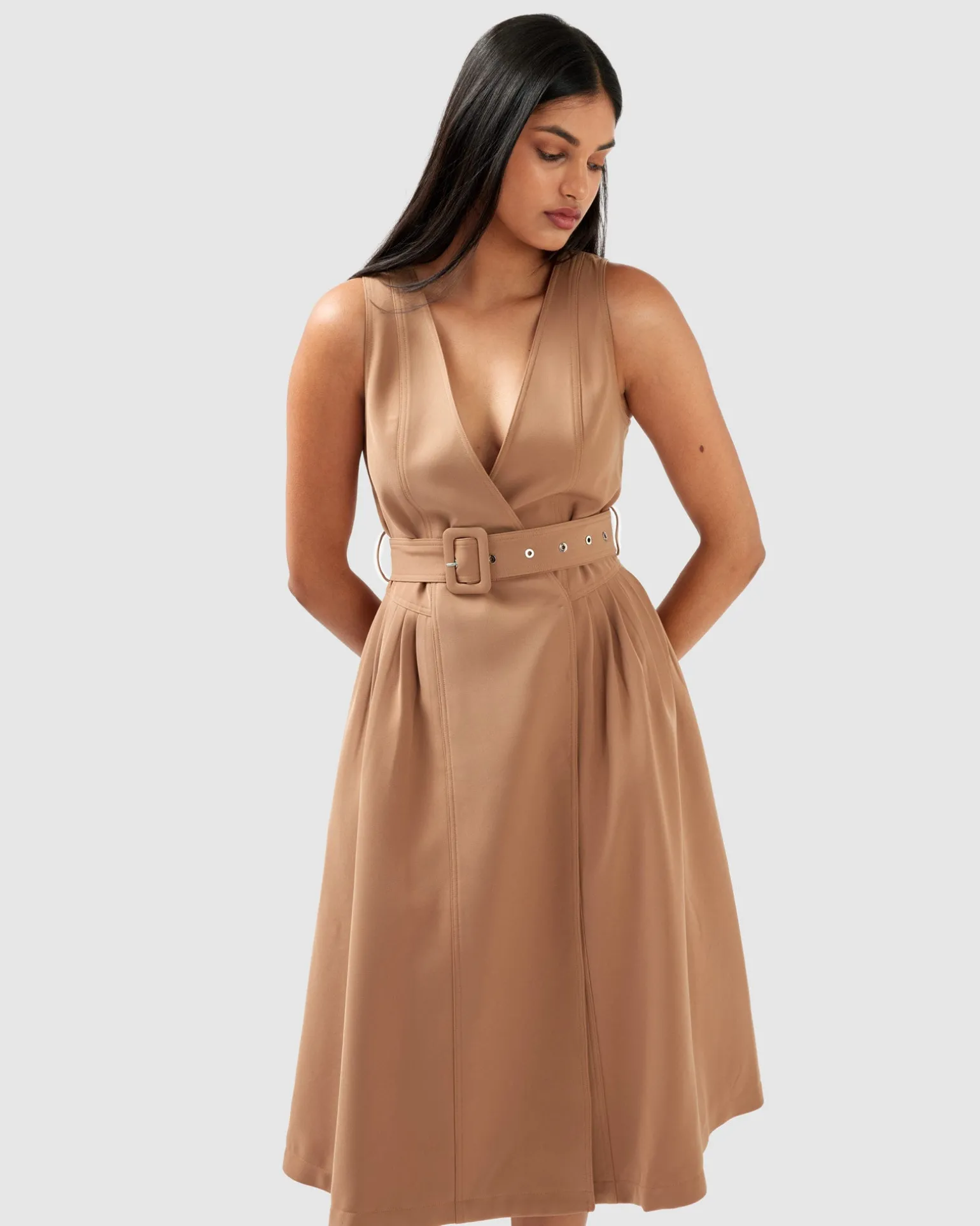 Belle & Bloom Midi Dresses | Midi Dresses>Miss Independence Midi Dress -