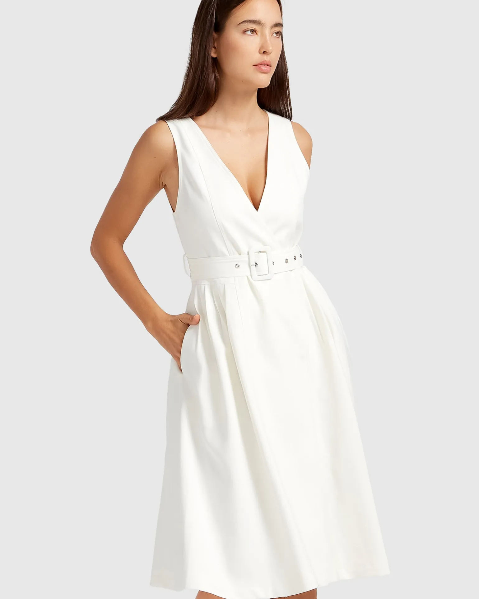 Belle & Bloom Midi Dresses | Midi Dresses>Miss Independence Midi Dress -