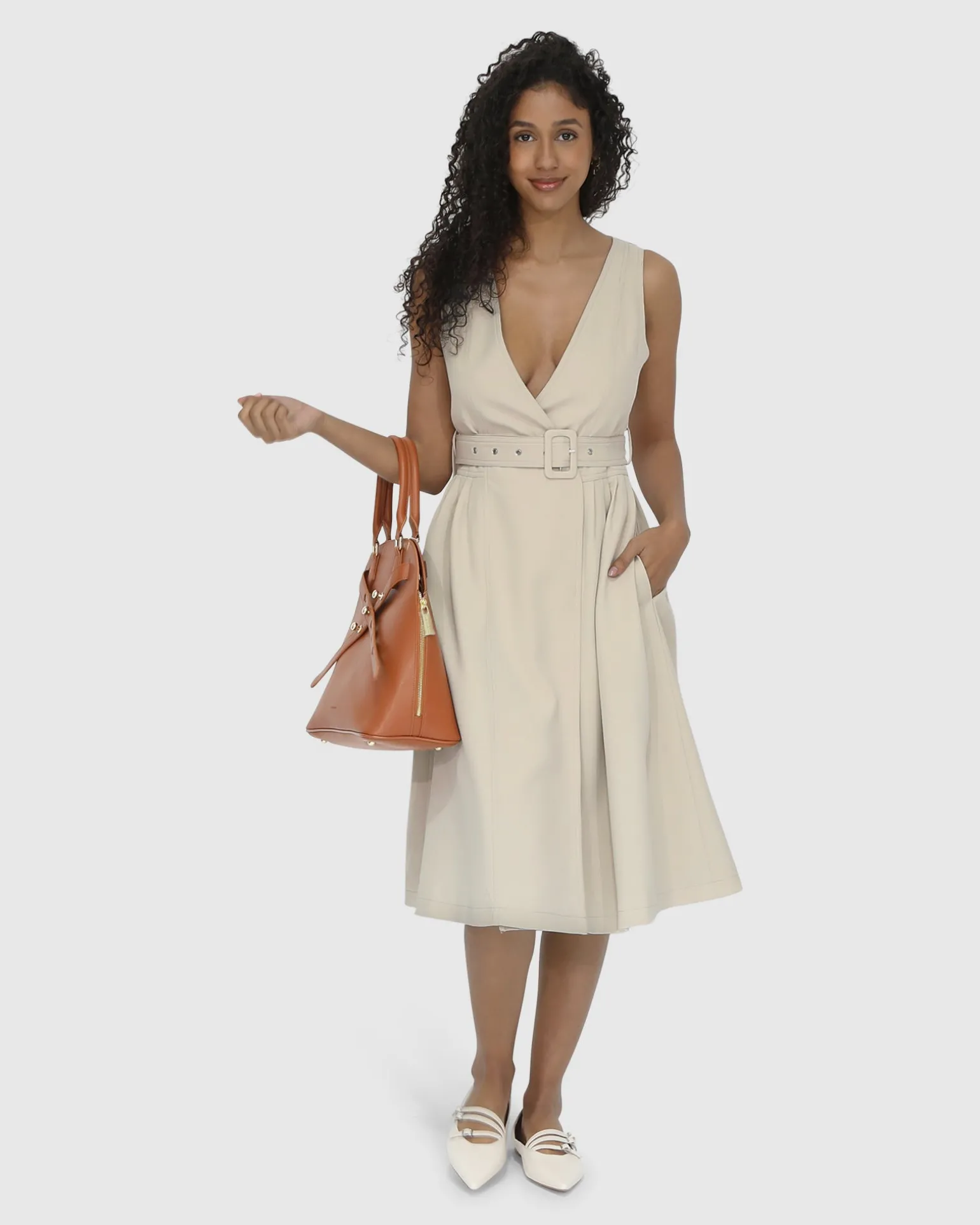Belle & Bloom Midi Dresses | Midi Dresses>Miss Independence Midi Dress -