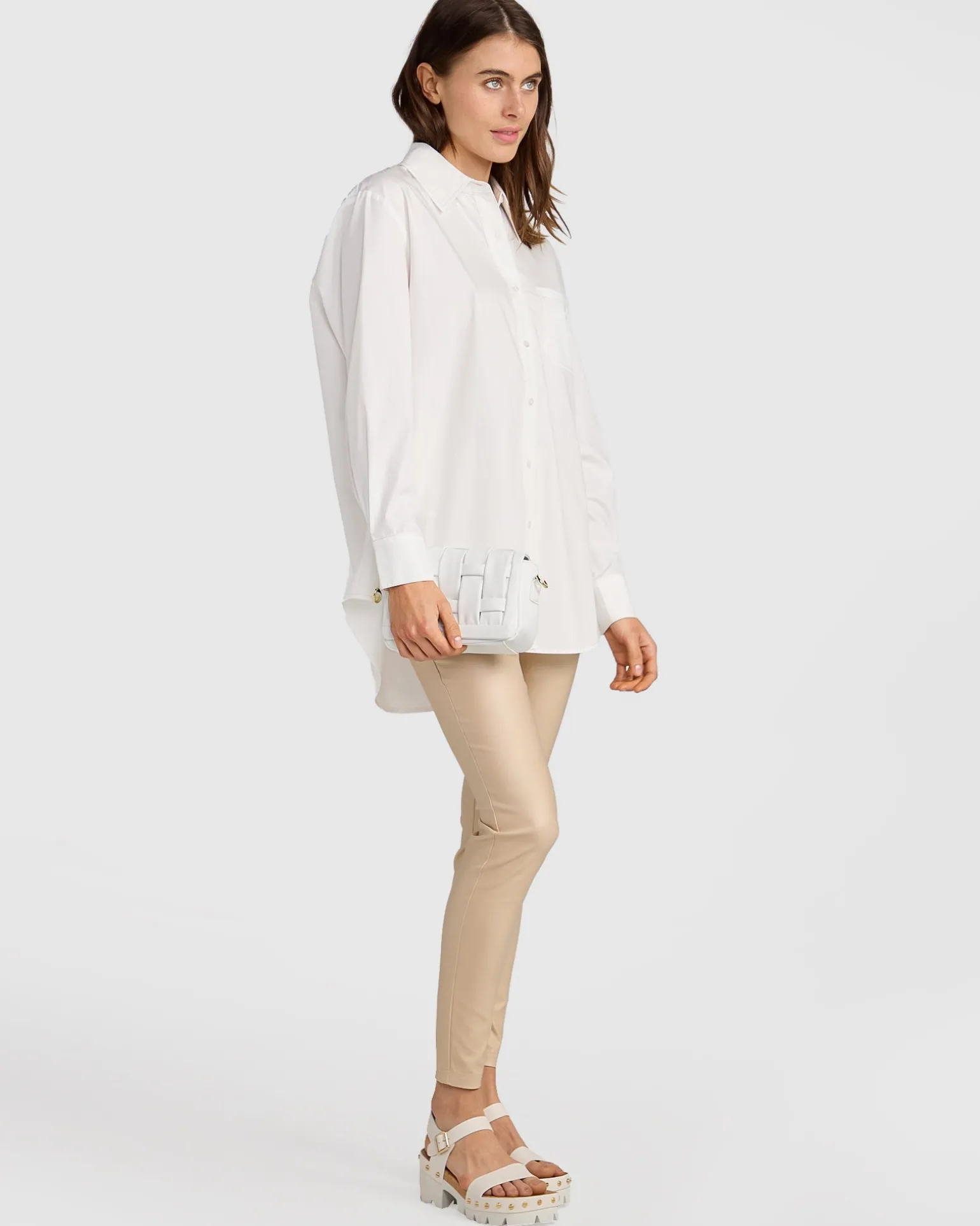 Belle & Bloom Shirts & Blouses>My Girl Oversized Shirt -