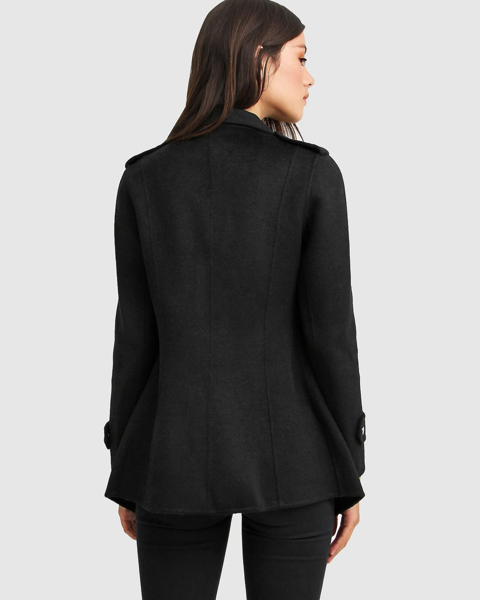 Belle & Bloom Wool Coats | Wool Coats>NEW FIT Bad Girl Wool Blend Moto Coat -