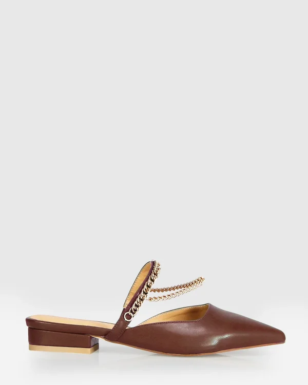 Belle & Bloom Flats>On The Go Leather Flat -