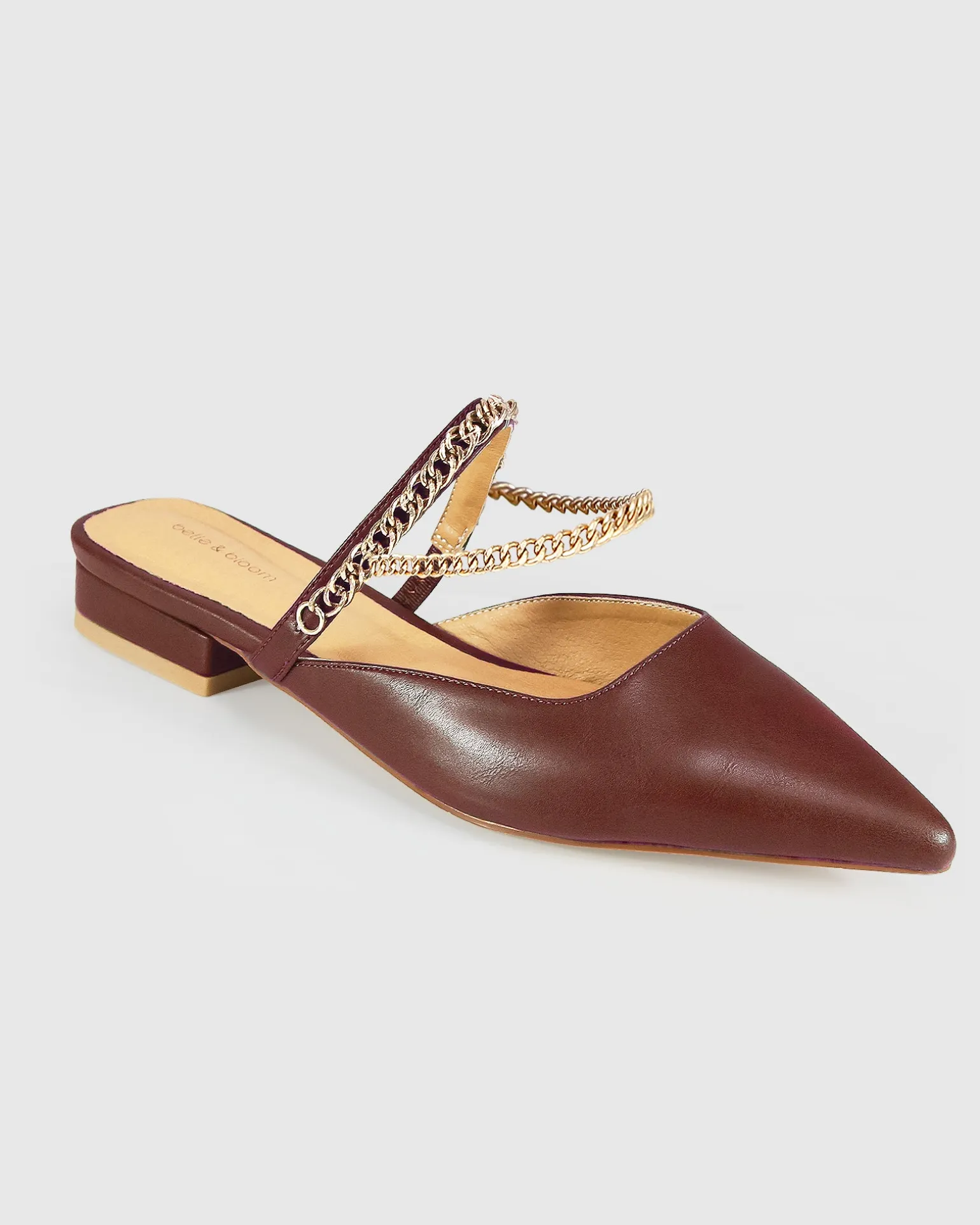 Belle & Bloom Flats>On The Go Leather Flat -