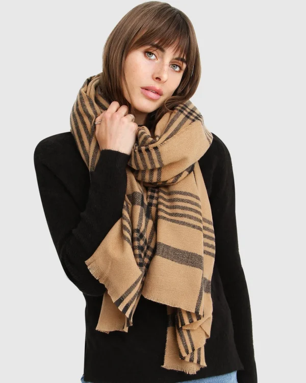 Belle & Bloom Scarves>Panorama Check Scarf -