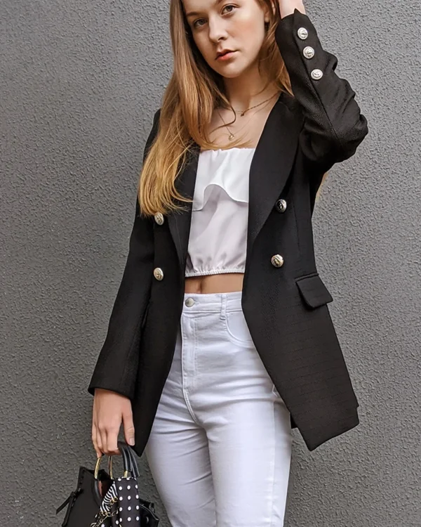 Belle & Bloom Blazers | Suits & Blazers>Princess Polina Textured Weave Blazer -