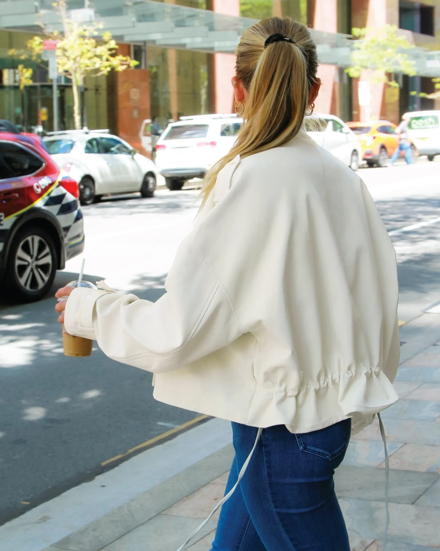 Belle & Bloom Leather Jackets | Leather Coats>Reload Draped Leather Look Jacket -