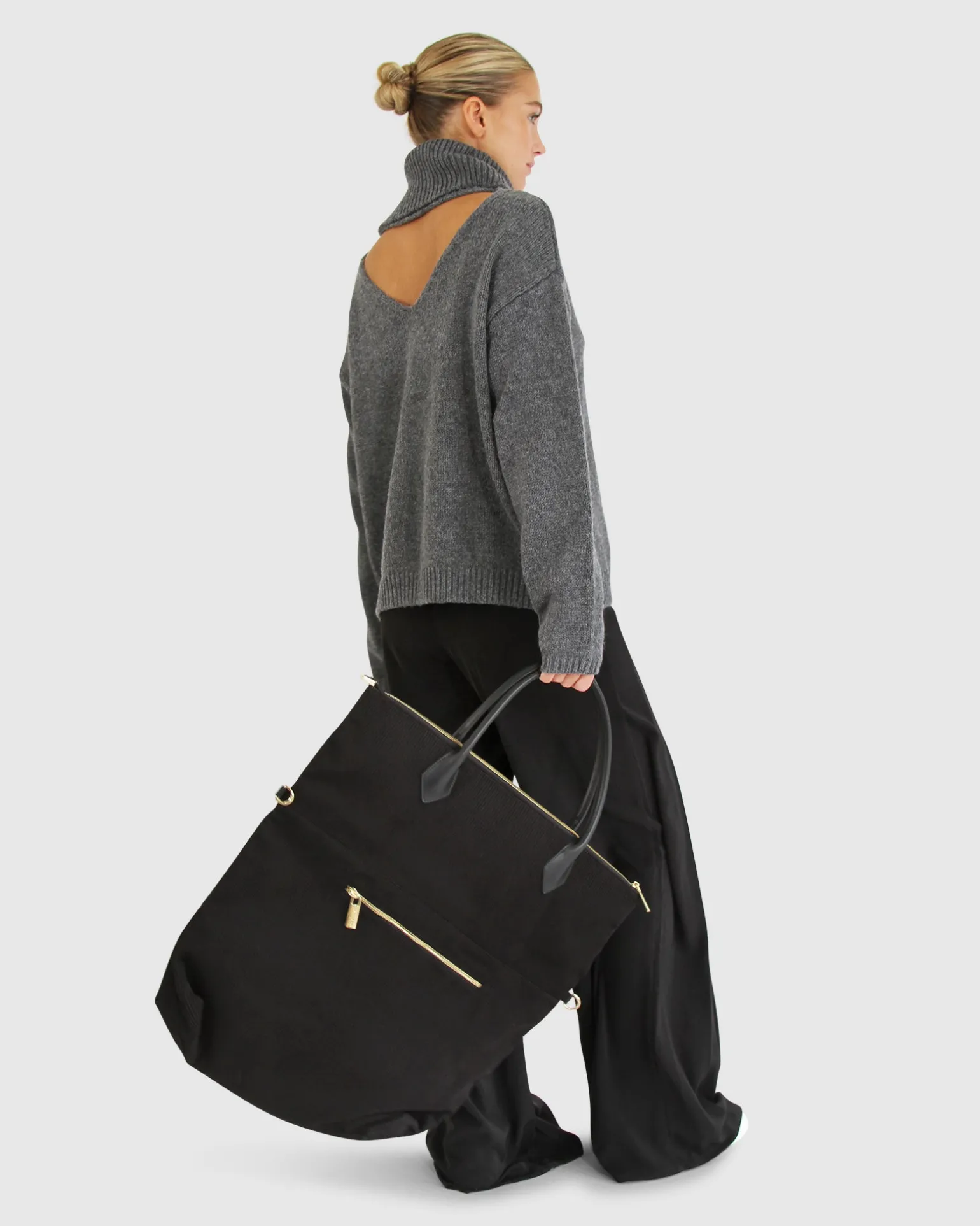 Belle & Bloom Sweaters | Sweaters>Right Here Waiting Open Back Knit -