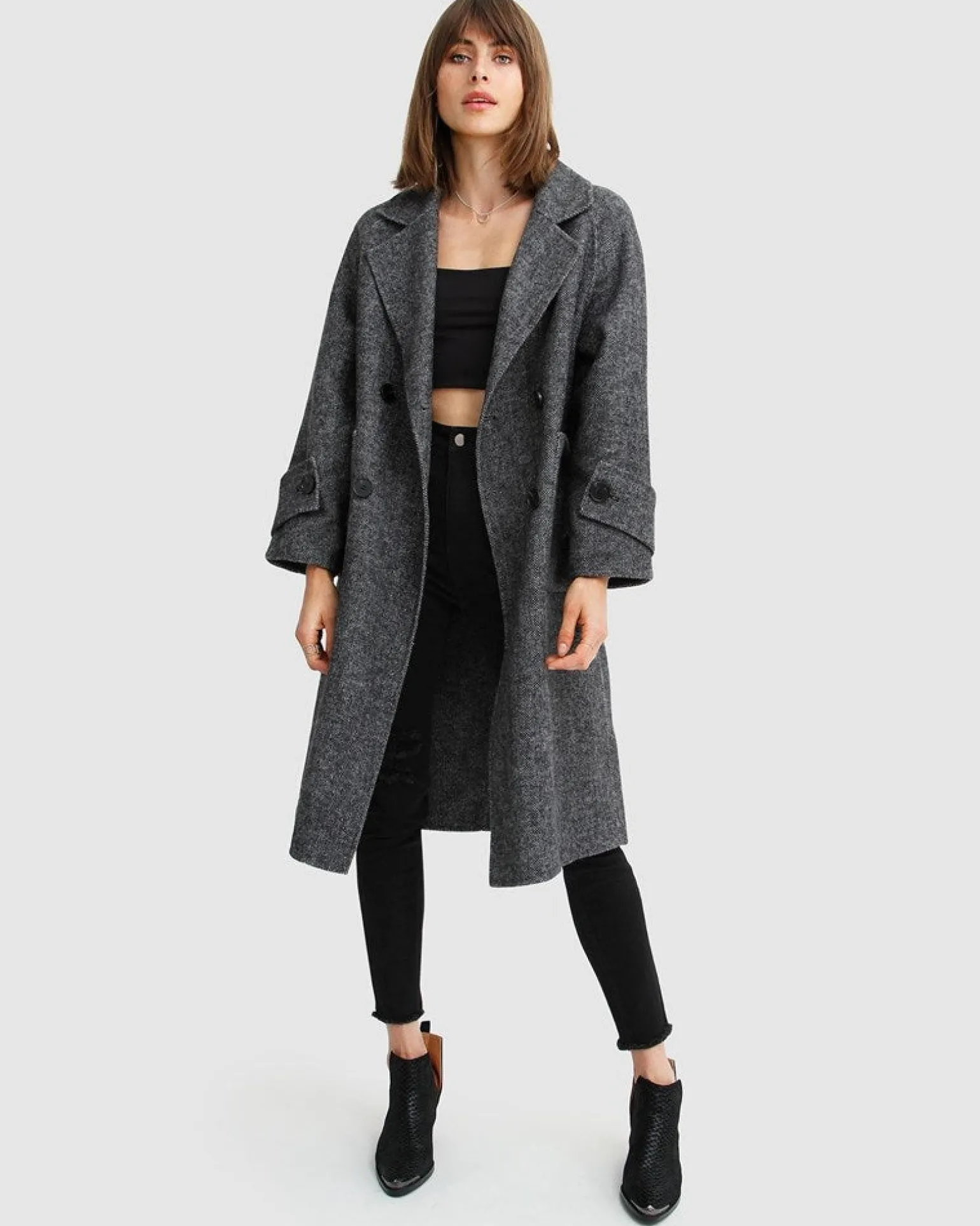 Belle & Bloom Wool Coats | Wool Coats>Rumour Has It Oversized Wool Blend Coat -