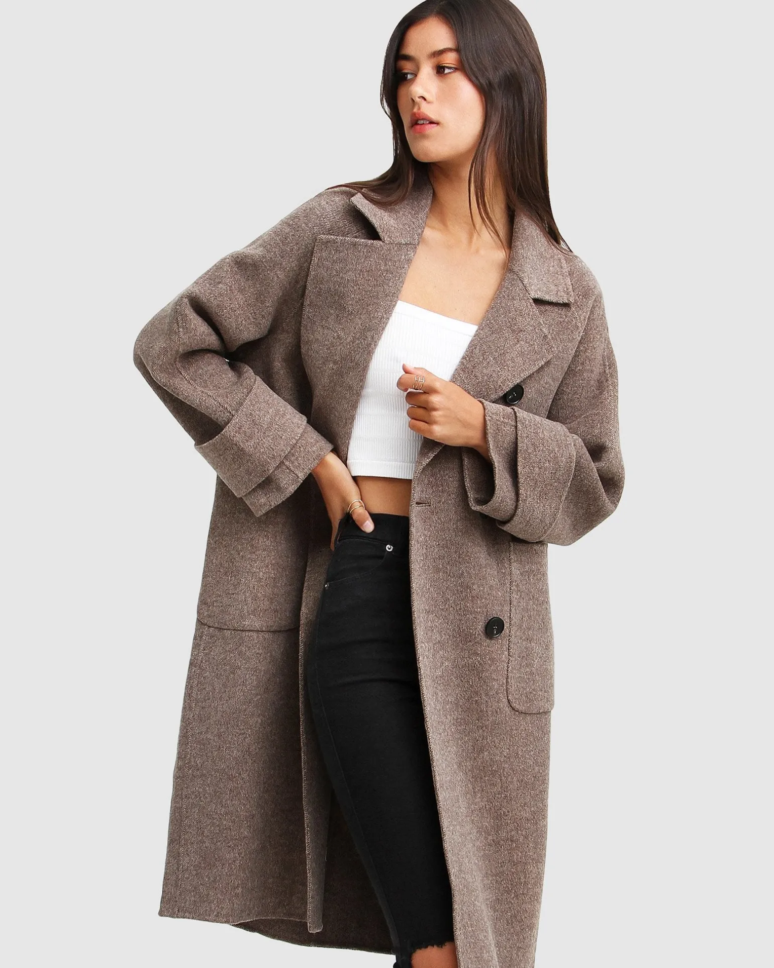 Belle & Bloom Wool Coats | Wool Coats>Rumour Has It Oversized Wool Blend Coat -