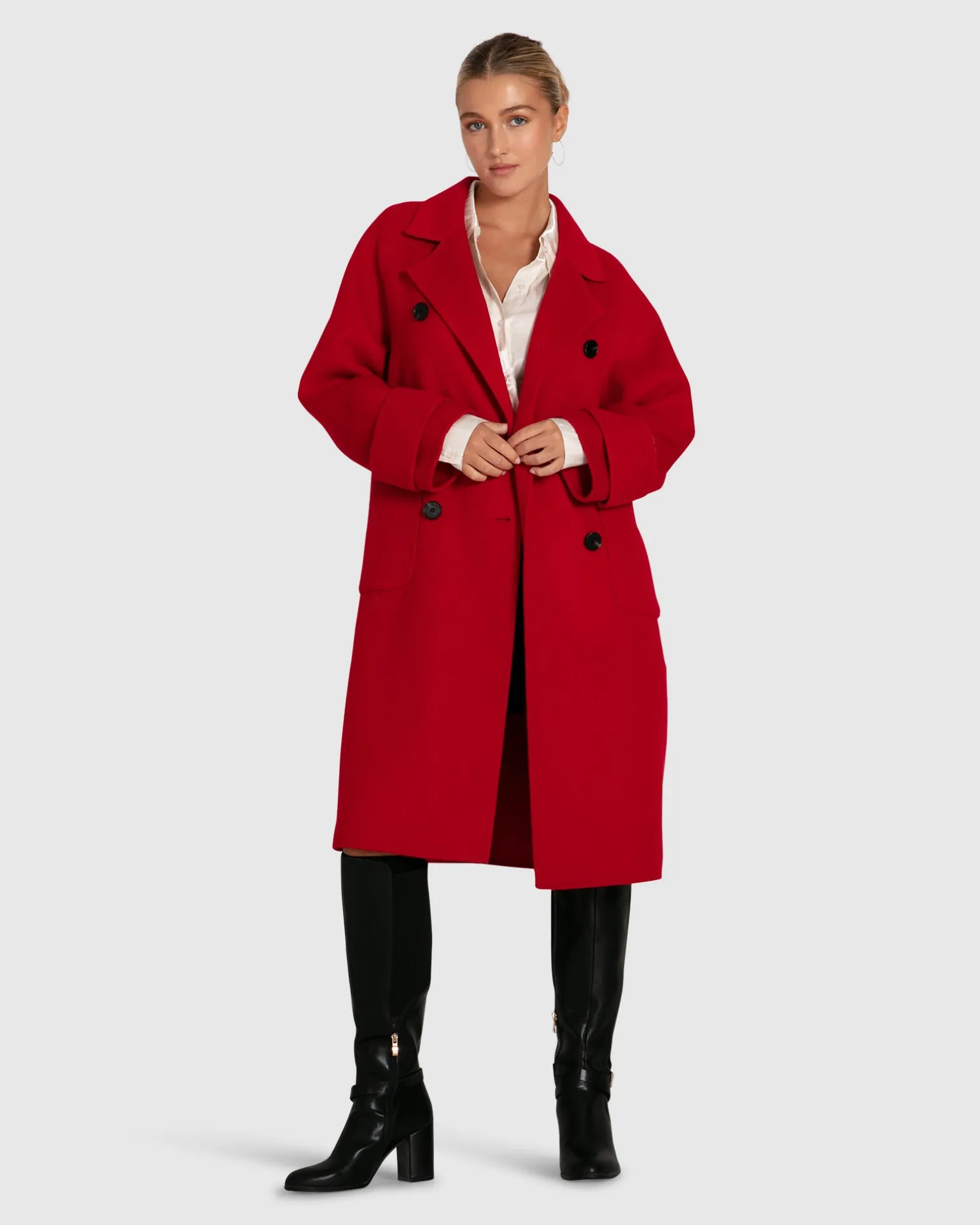 Belle & Bloom Wool Coats | Wool Coats>Rumour Has It Oversized Wool Blend Coat -