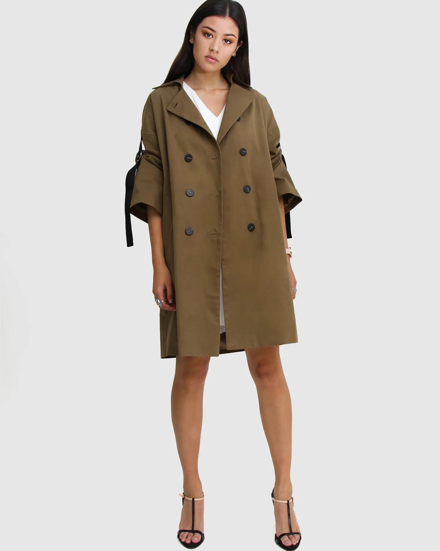 Belle & Bloom Trench Coats | Trench Coats>Russian Romance Oversized Trench Coat -