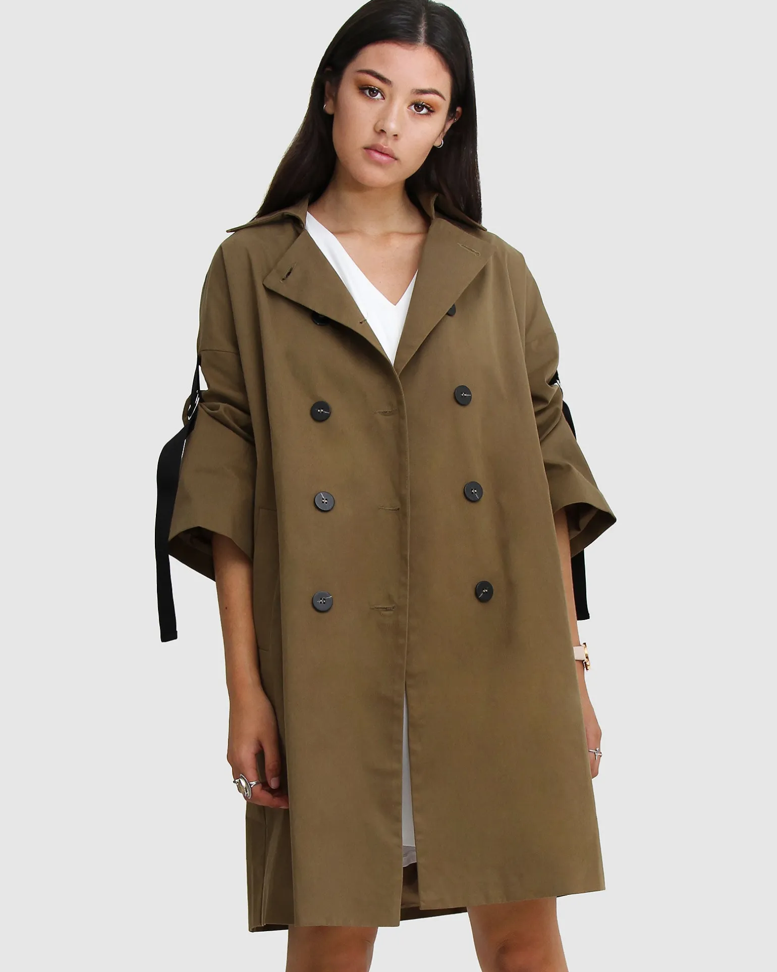 Belle & Bloom Trench Coats | Trench Coats>Russian Romance Oversized Trench Coat -
