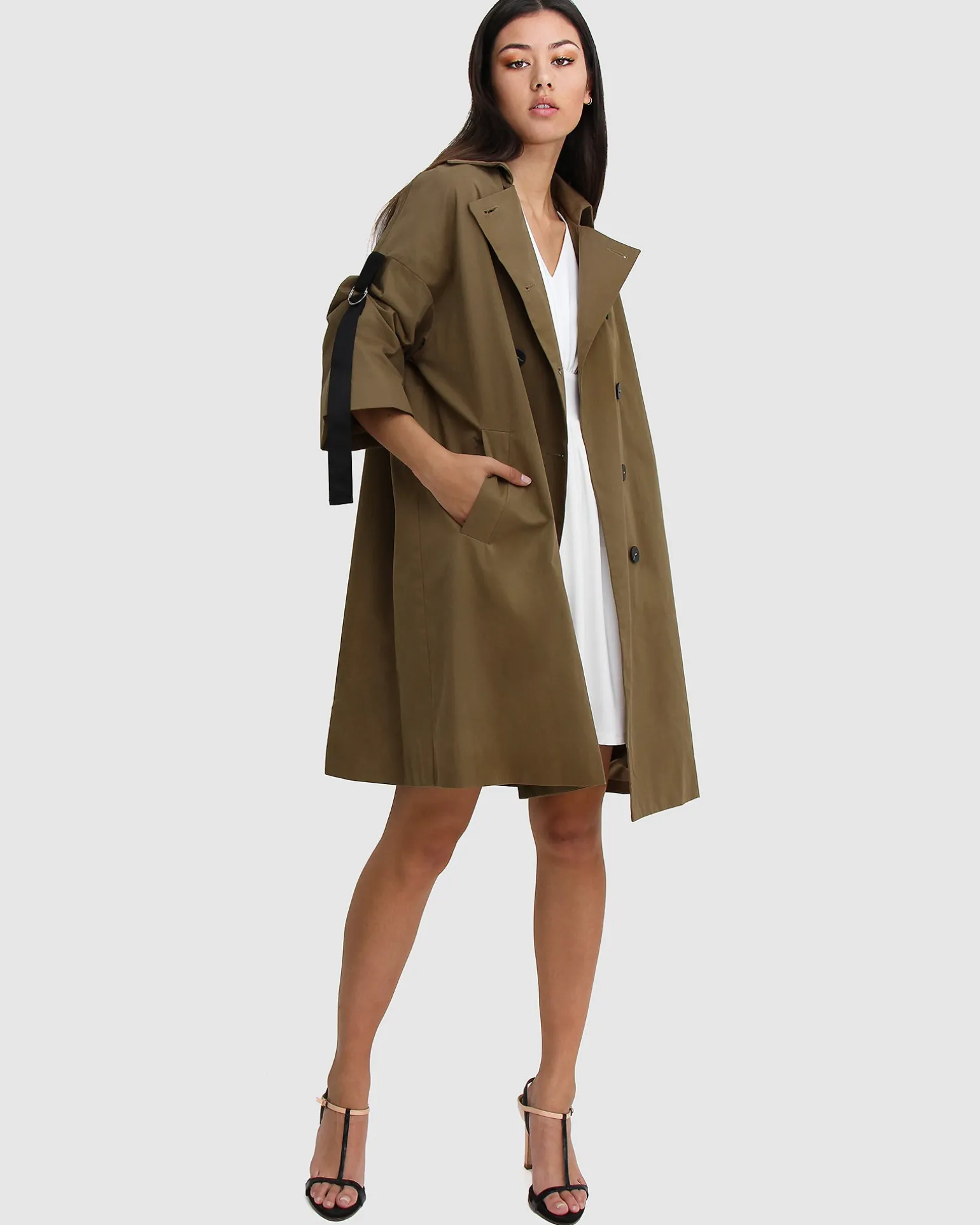 Belle & Bloom Trench Coats | Trench Coats>Russian Romance Oversized Trench Coat -