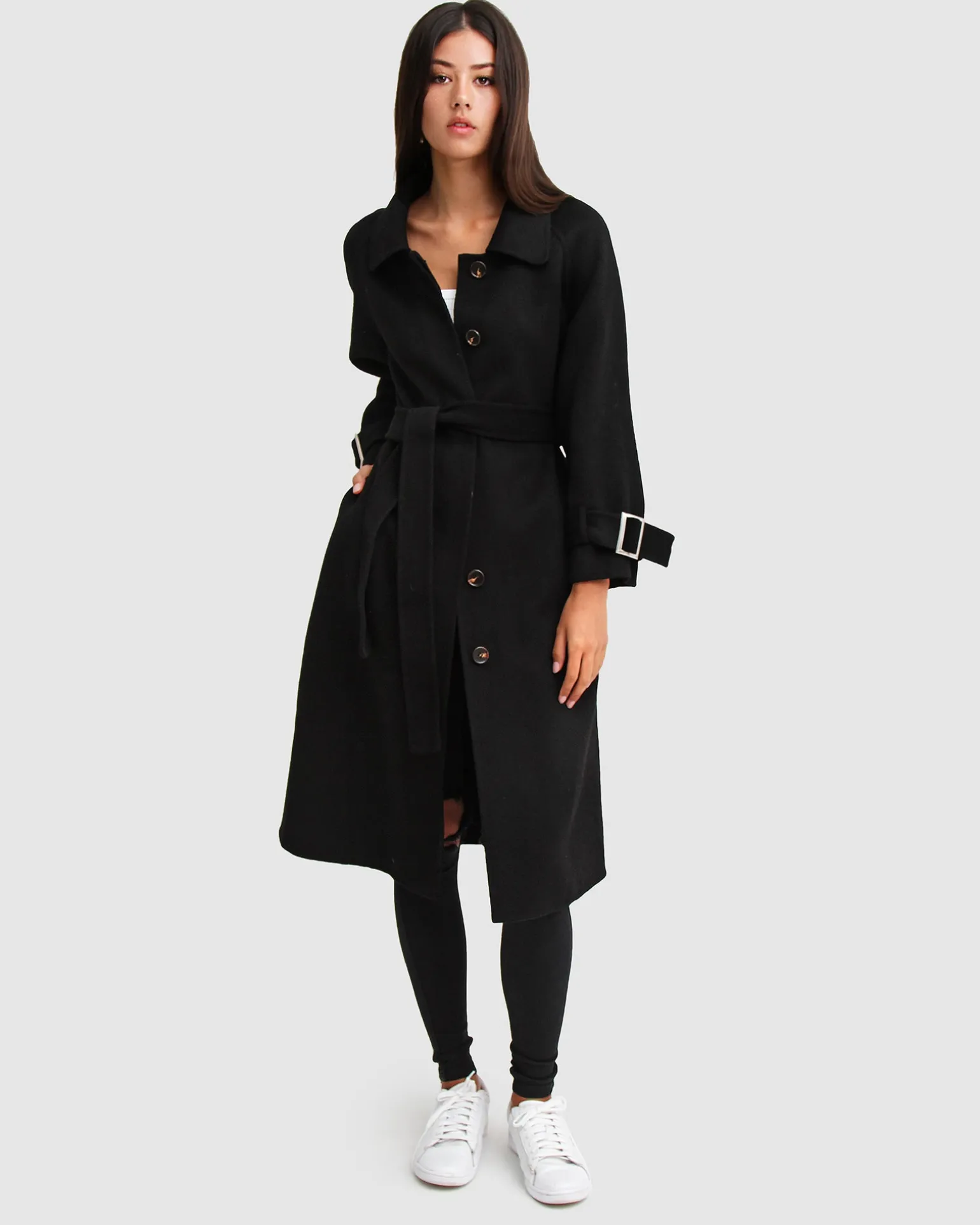 Belle & Bloom Belted Coats | Wool Coats>Shore To Shore Belted Wool Coat -