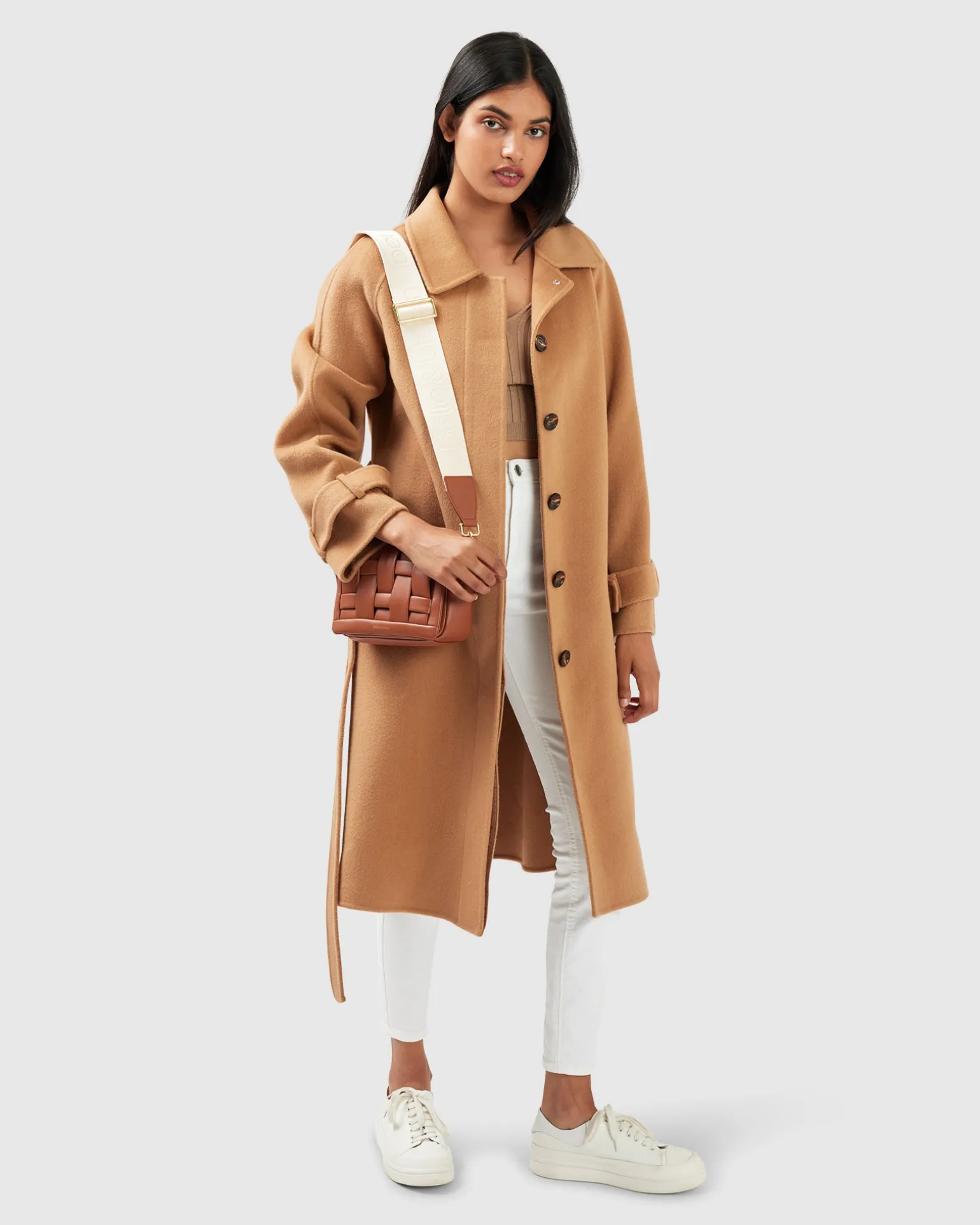Belle & Bloom Belted Coats | Wool Coats>Shore To Shore Belted Wool Coat -