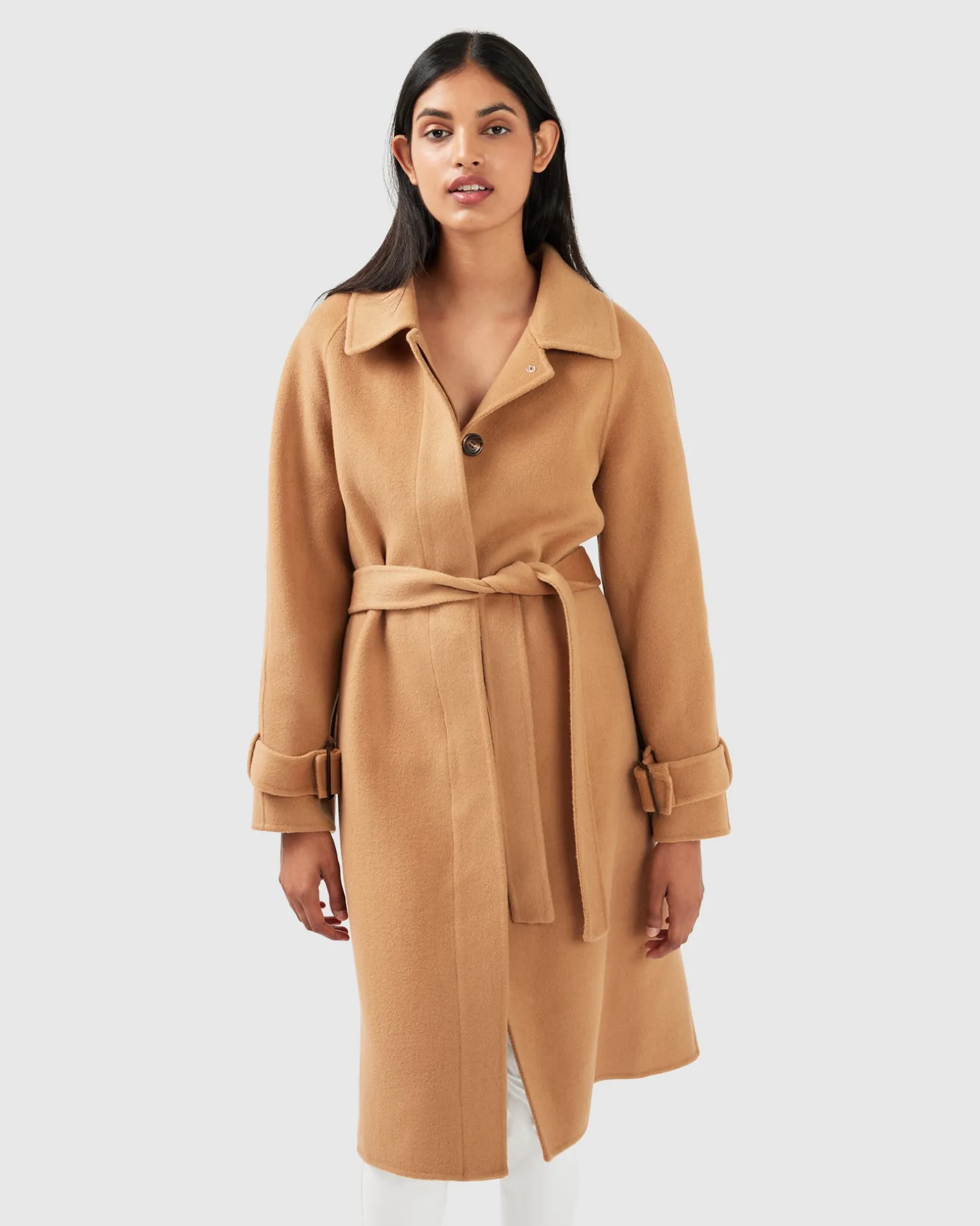 Belle & Bloom Belted Coats | Wool Coats>Shore To Shore Belted Wool Coat -