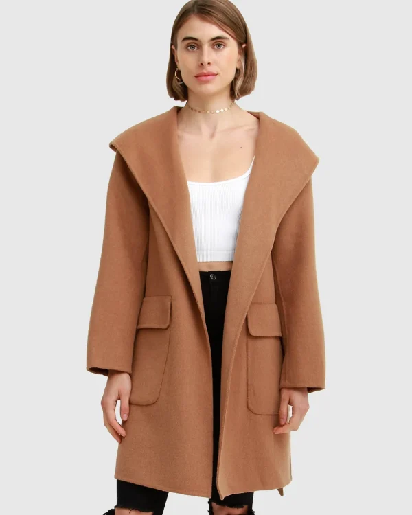 Belle & Bloom Belted Coats | Wool Coats>Sweet Escape Robe Coat -
