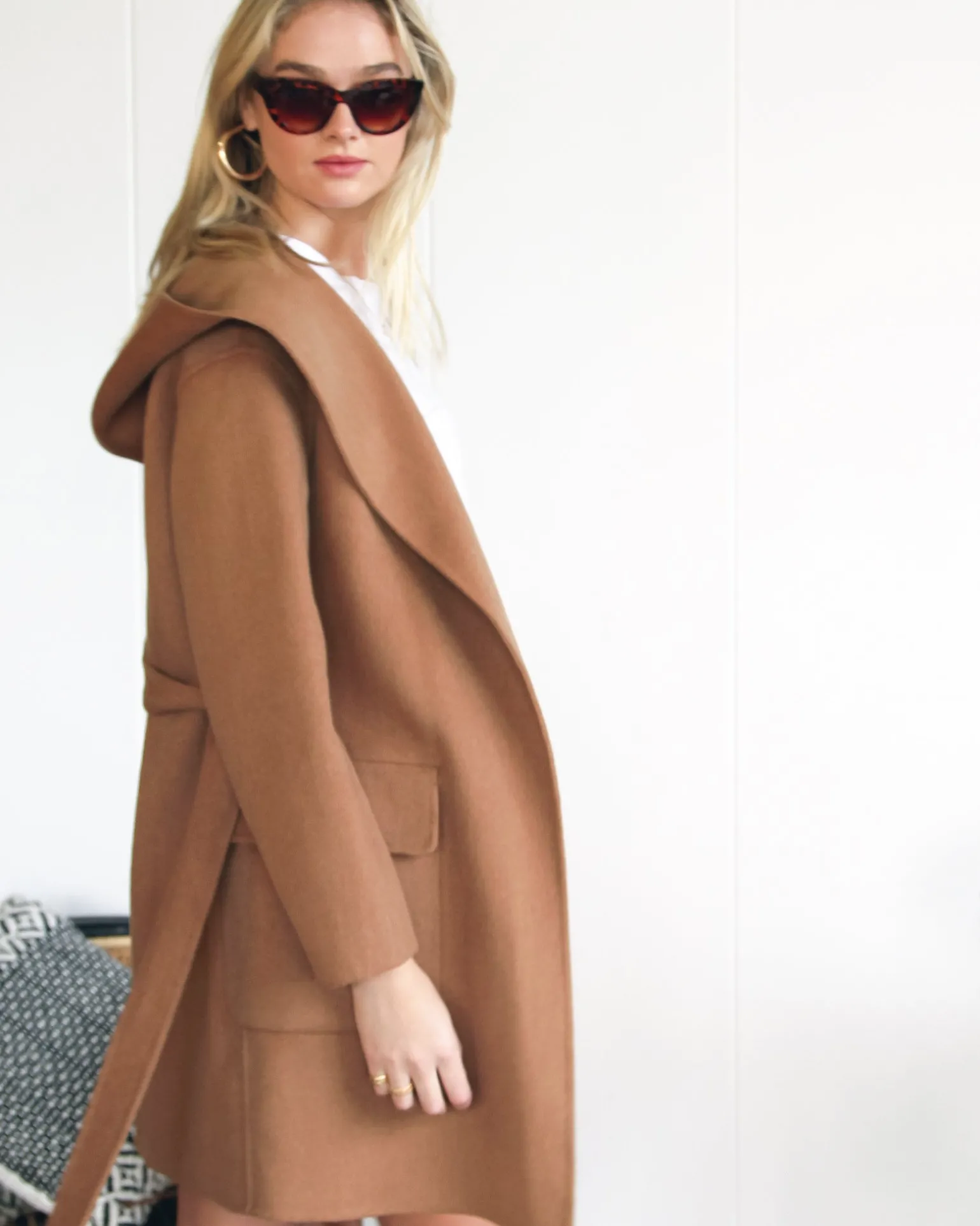 Belle & Bloom Belted Coats | Wool Coats>Sweet Escape Robe Coat -
