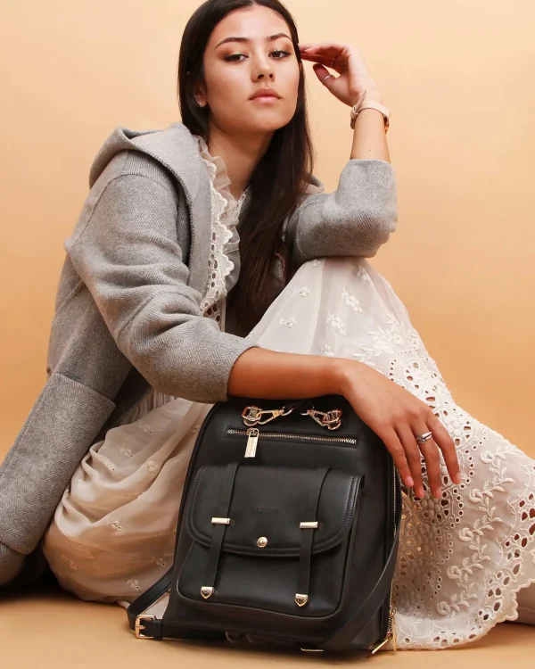 Belle & Bloom Backpacks | Handbags>5th Ave Leather Backpack -