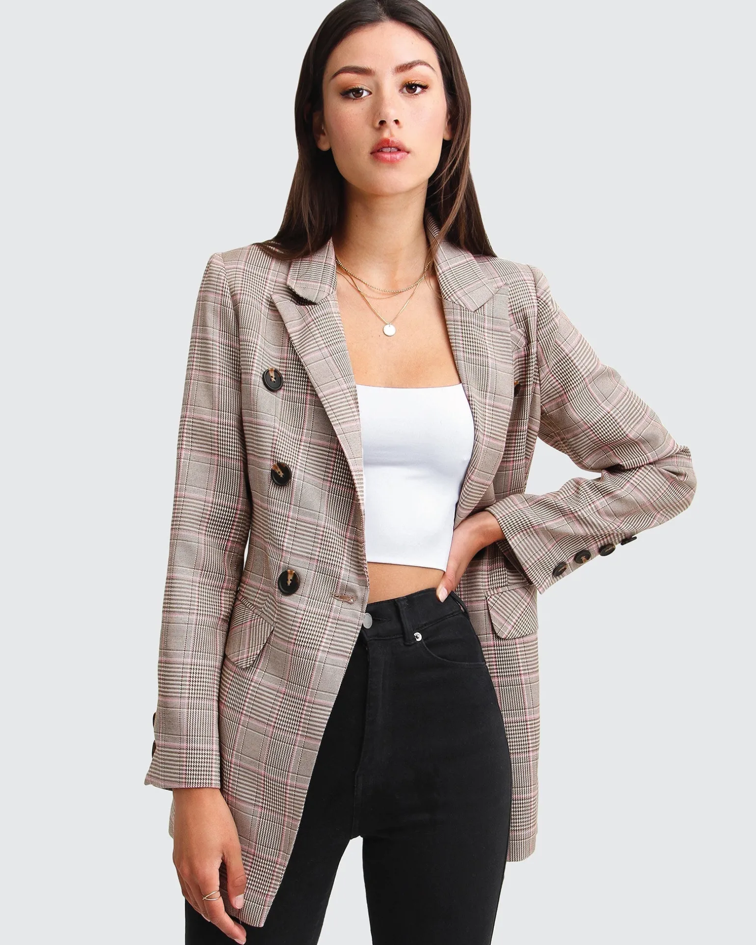 Belle & Bloom Blazers | Suits & Blazers>Too Cool For Work Plaid Blazer -