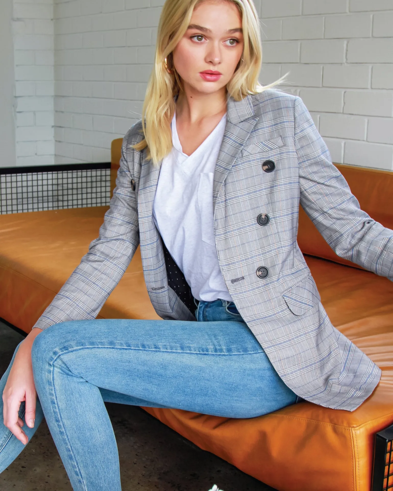 Belle & Bloom Blazers | Suits & Blazers>Too Cool For Work Plaid Blazer -