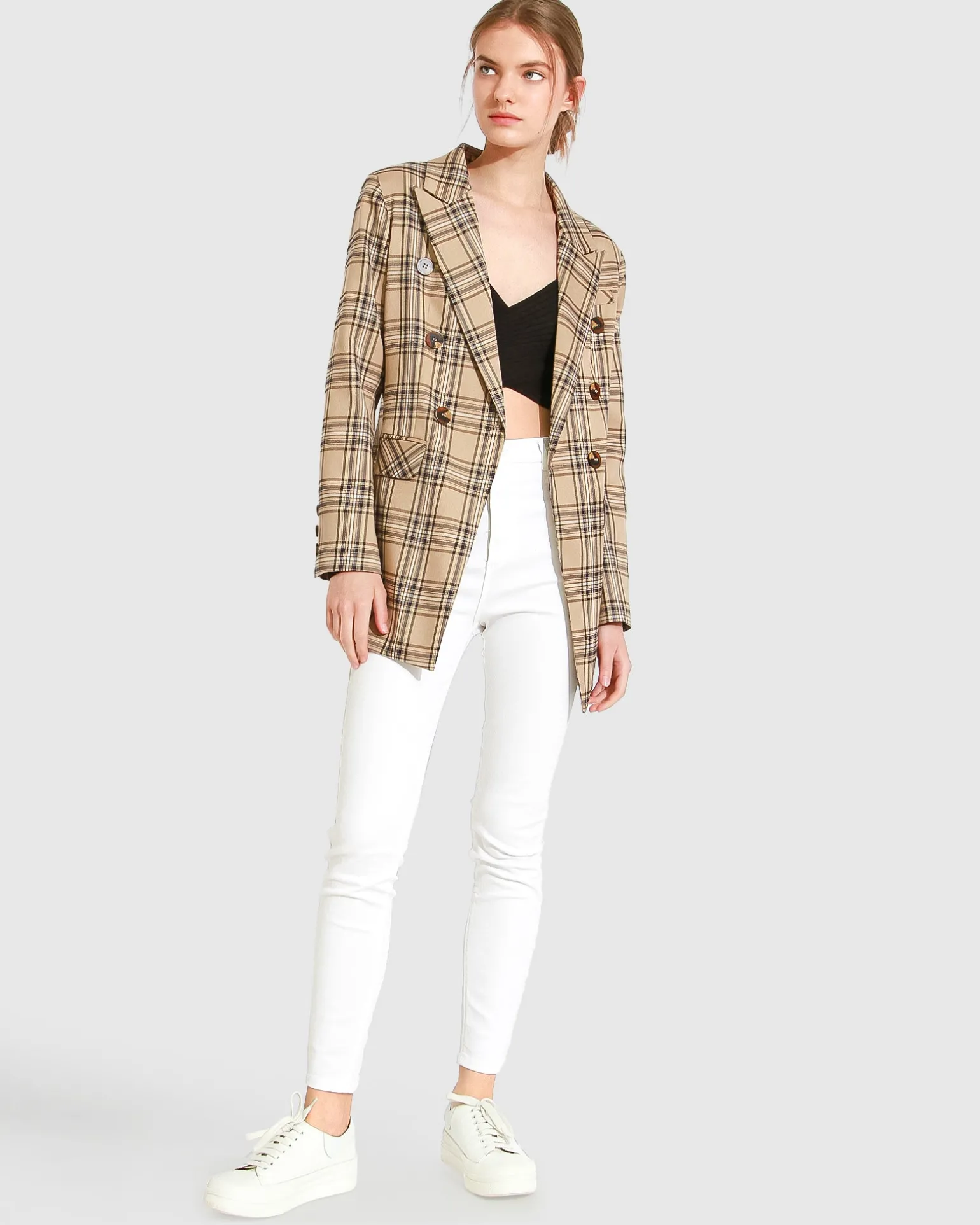 Belle & Bloom Blazers | Suits & Blazers>Too Cool For Work Plaid Blazer -