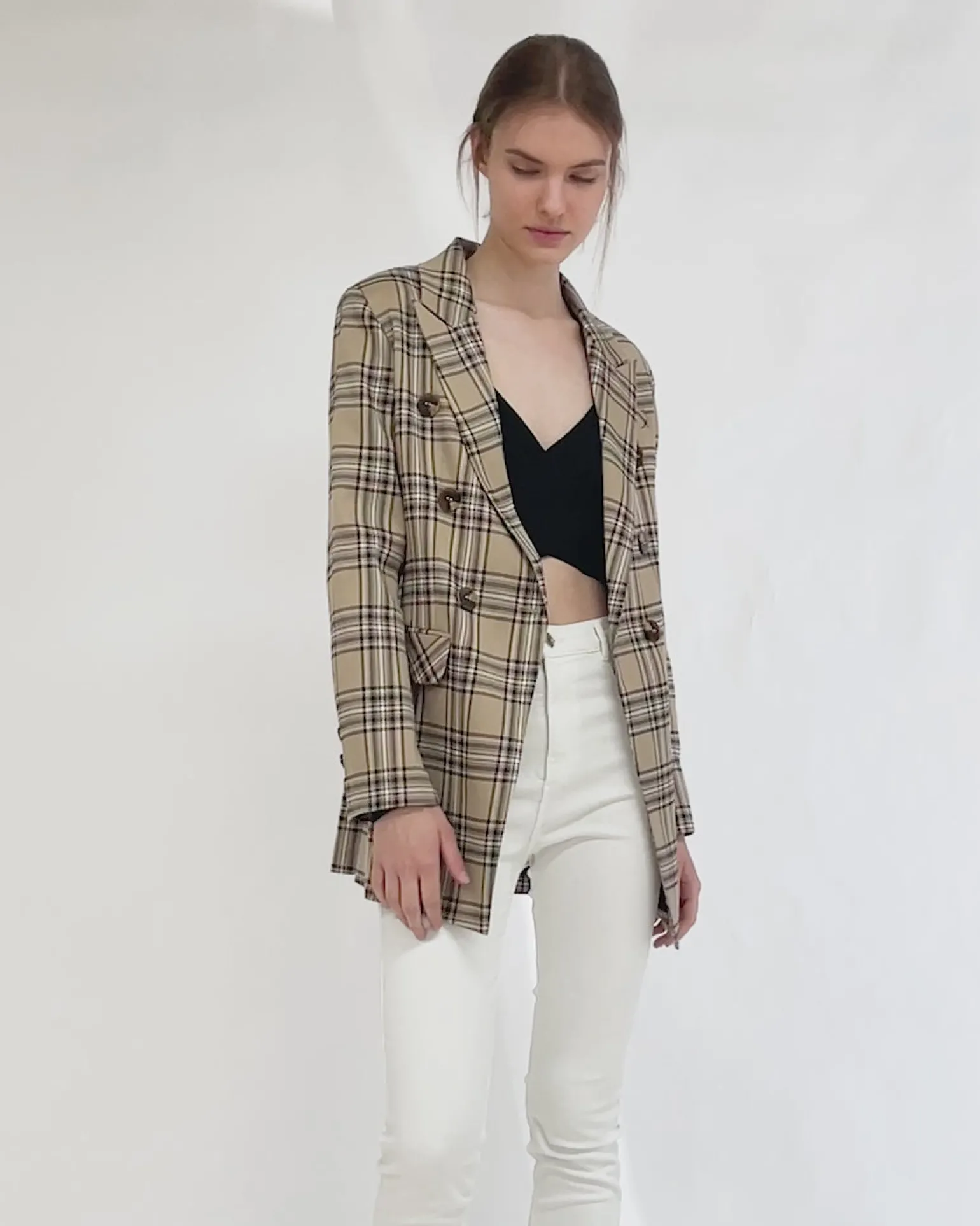 Belle & Bloom Blazers | Suits & Blazers>Too Cool For Work Plaid Blazer -