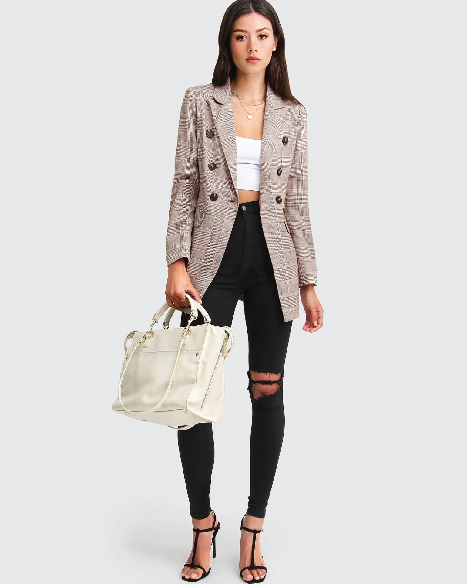 Belle & Bloom Blazers | Suits & Blazers>Too Cool For Work Plaid Blazer -