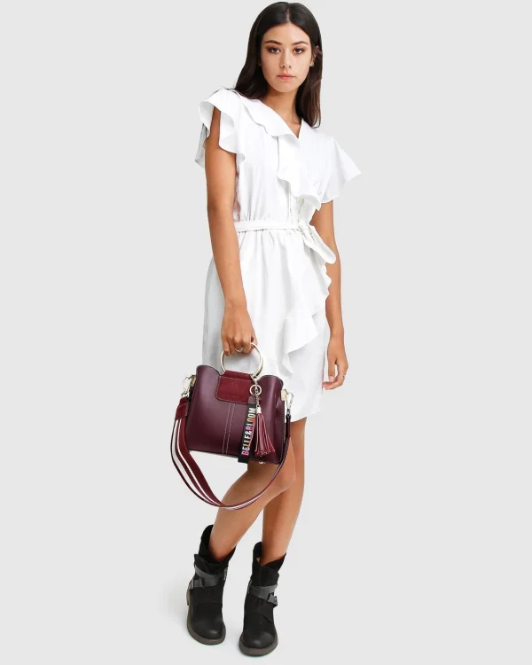 Belle & Bloom Cross-body Bags | Handbags>Twilight Leather Cross-Body Bag - Merlot
