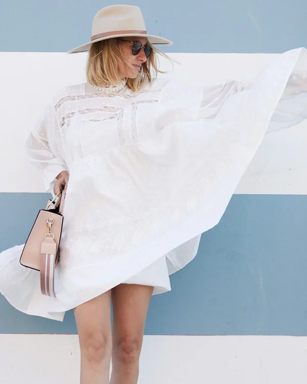 Belle & Bloom Mini Dresses | Mini Dresses>Unforgettable Oversized Lace Mini Dress -