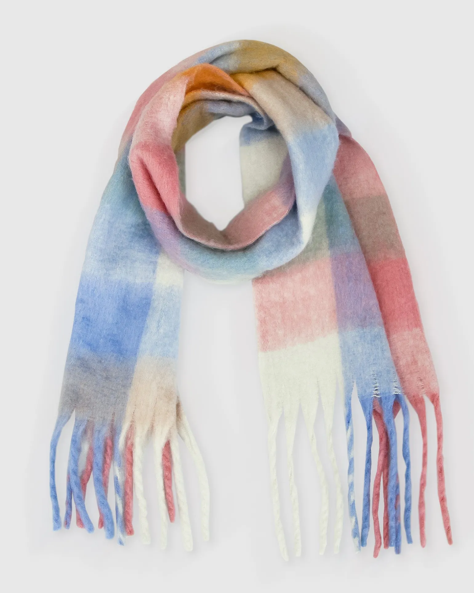 Belle & Bloom Scarves>Vail Checkered Scarf -