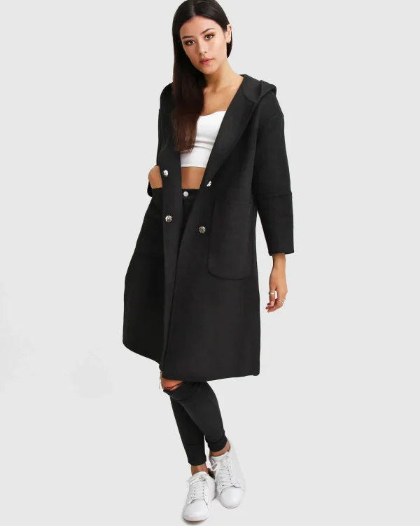 Belle & Bloom Wool Coats | Wool Coats>Walk This Way Wool Blend Oversized Coat -