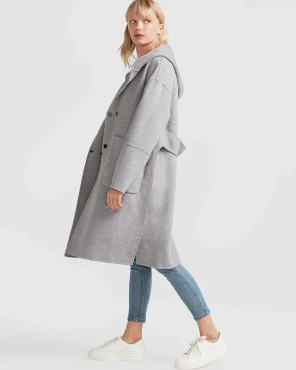 Belle & Bloom Wool Coats | Wool Coats>Walk This Way Wool Blend Oversized Coat -
