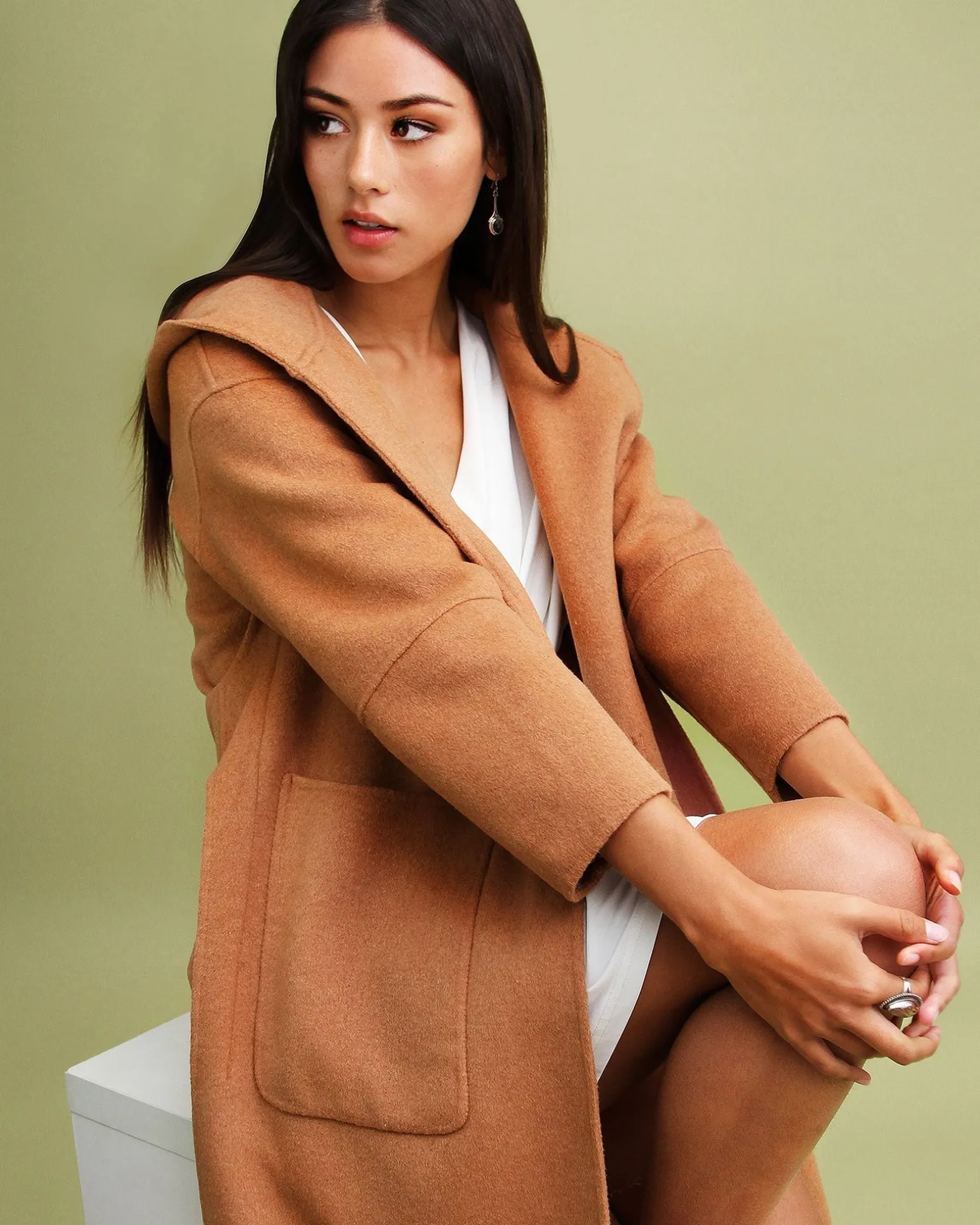 Belle & Bloom Wool Coats | Wool Coats>Walk This Way Wool Blend Oversized Coat -
