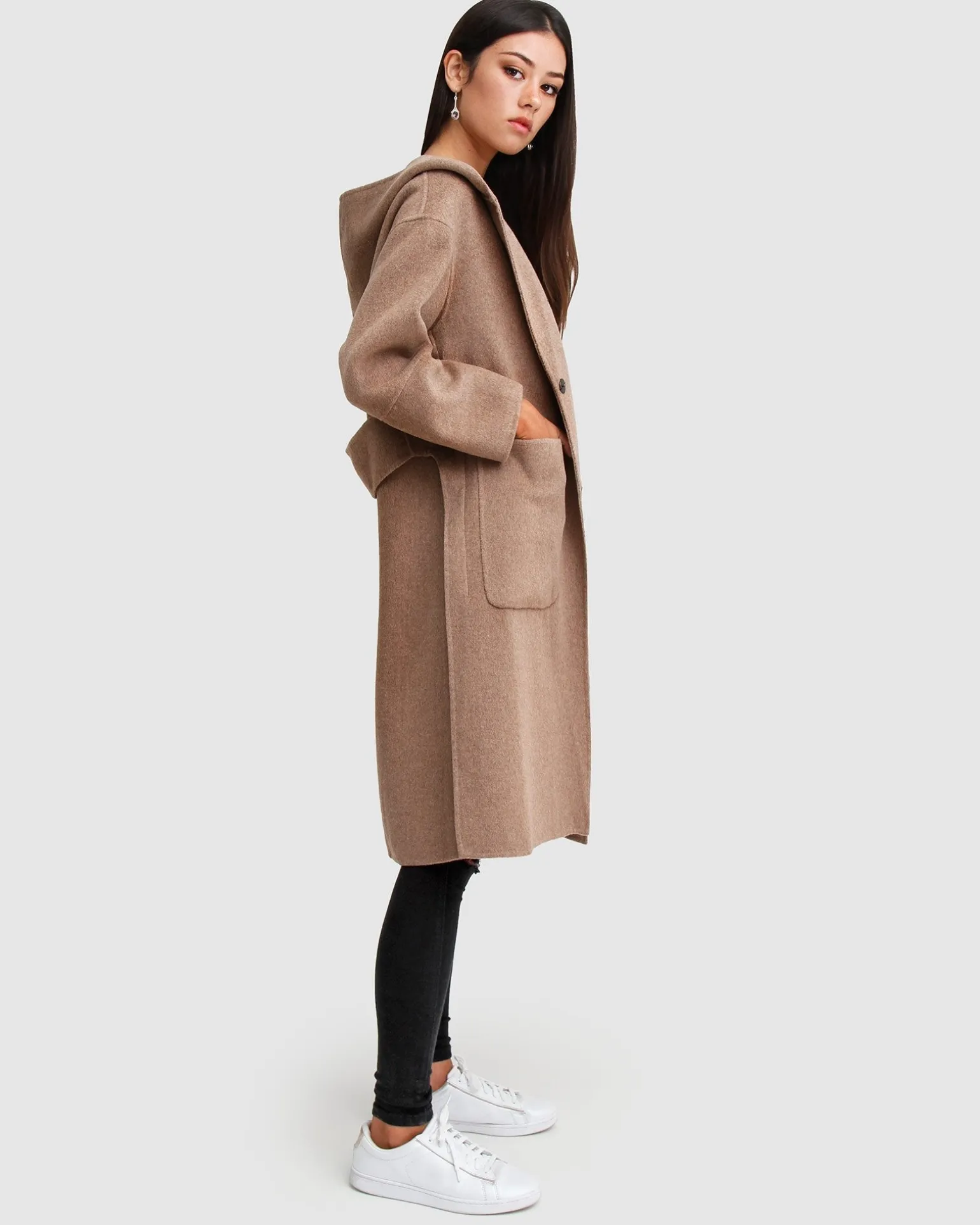 Belle & Bloom Wool Coats | Wool Coats>Walk This Way Wool Blend Oversized C -
