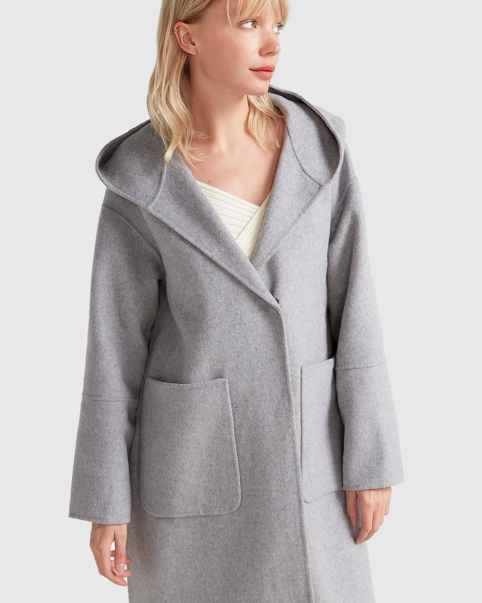 Belle & Bloom Wool Coats | Wool Coats>Walk This Way Wool Blend Oversized Coat -