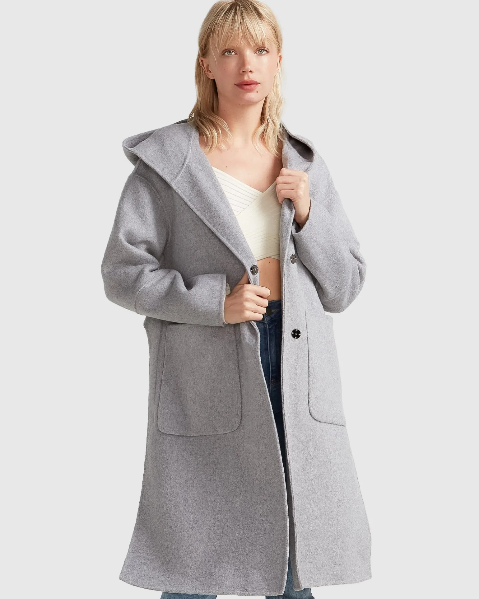 Belle & Bloom Wool Coats | Wool Coats>Walk This Way Wool Blend Oversized Coat -