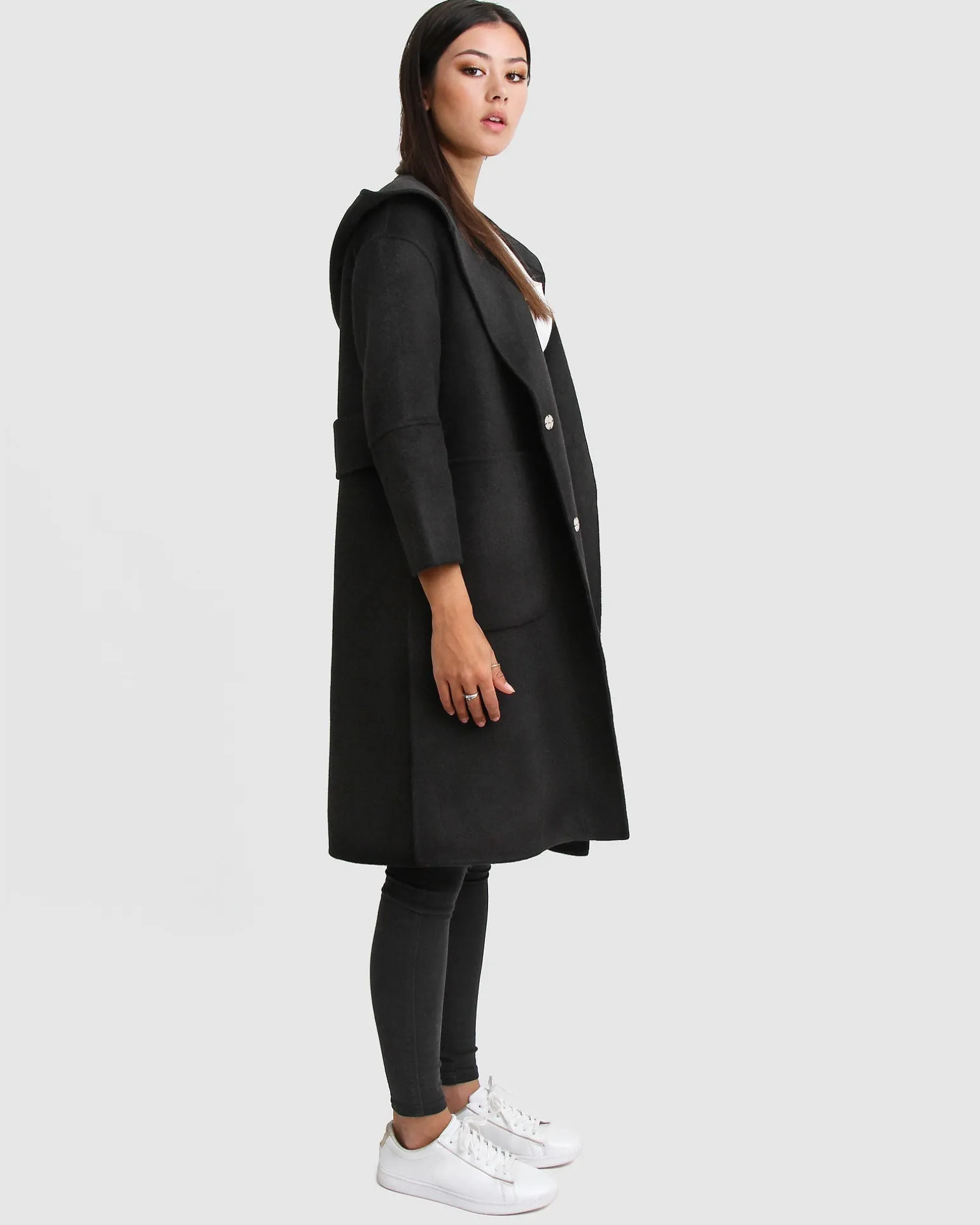 Belle & Bloom Wool Coats | Wool Coats>Walk This Way Wool Blend Oversized Coat -