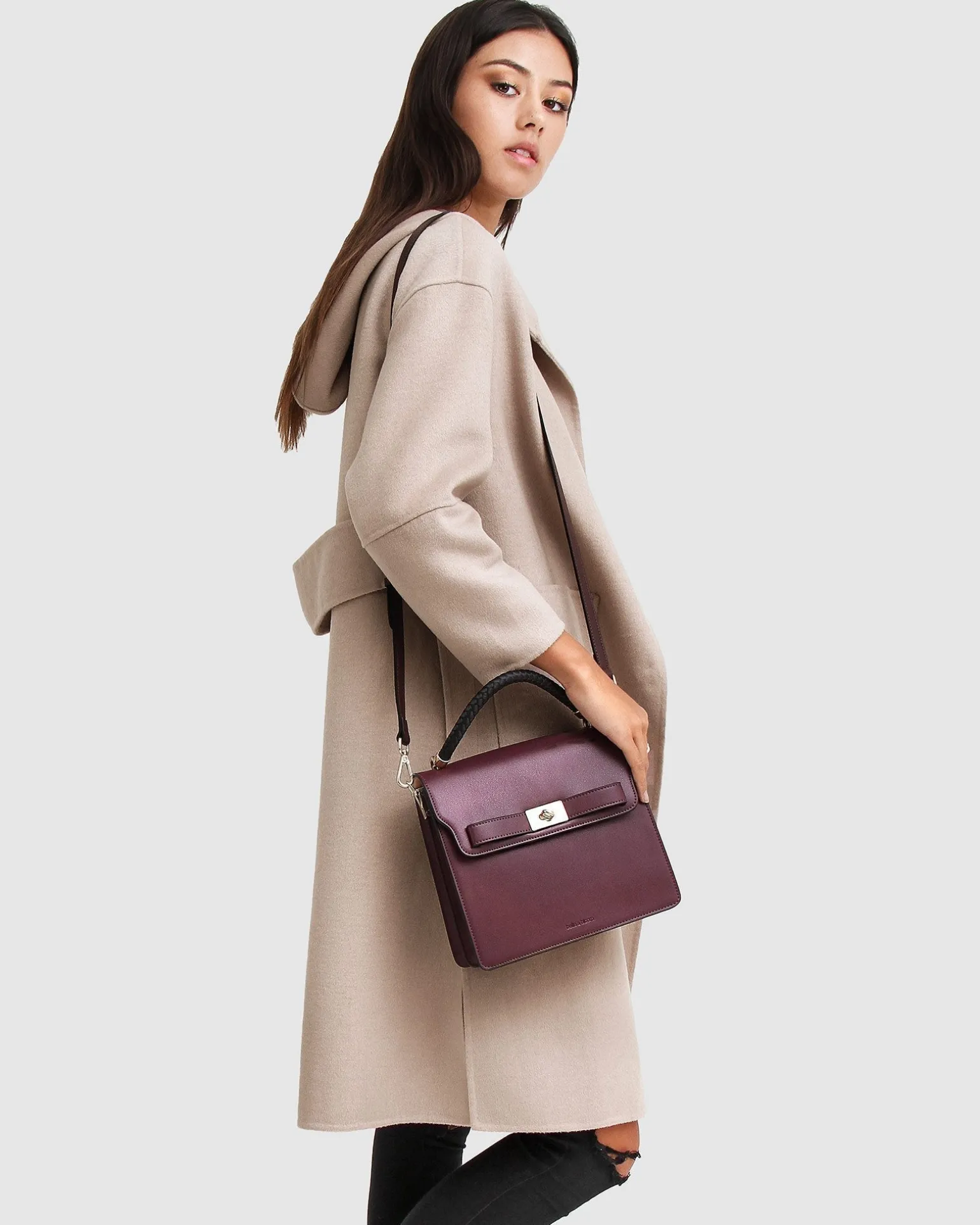 Belle & Bloom Wool Coats | Wool Coats>Walk This Way Wool Blend Oversized Coat -