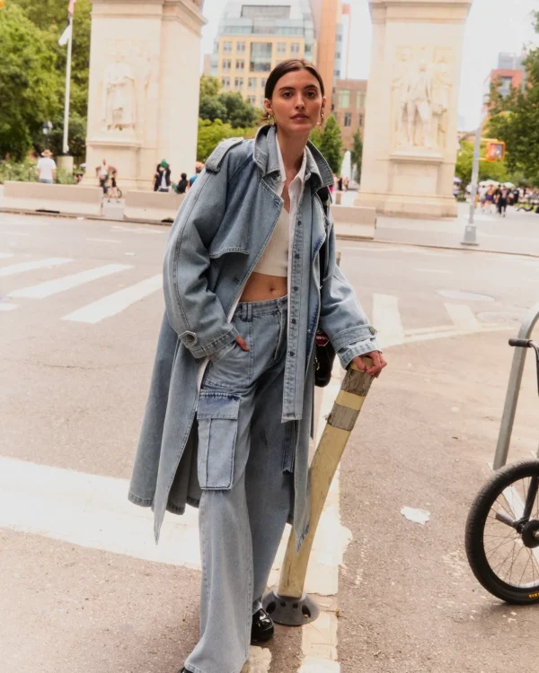 Belle & Bloom Trench Coats | Trench Coats>Wild Skies Denim Trench -