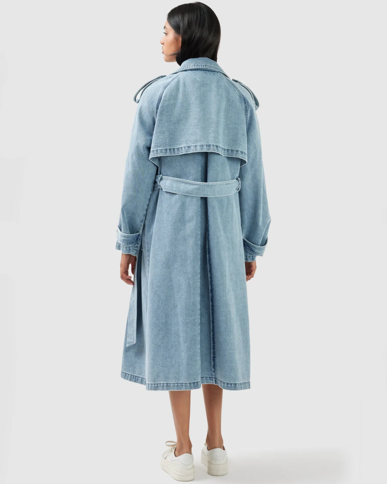 Belle & Bloom Trench Coats | Trench Coats>Wild Skies Denim Trench -