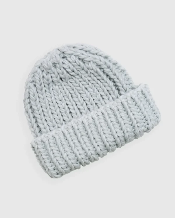Belle & Bloom Hats>Winter's Kiss Beanie - Light Grey
