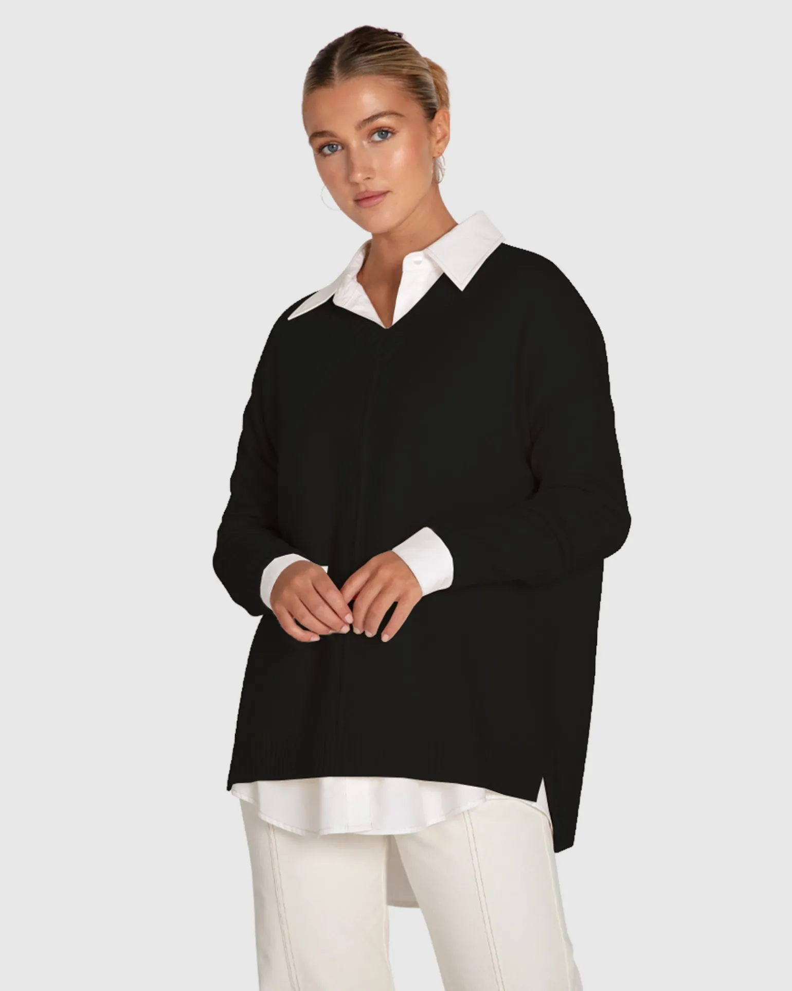 Belle & Bloom Sweaters | Sweaters>Wonder Of You Cashmere Blend Oversized Jumper -